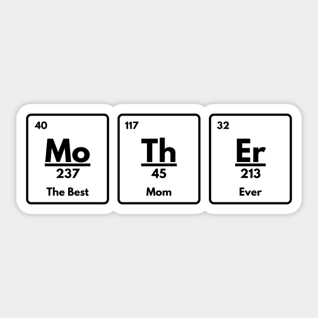 Mother Chemistry Elements Mother's Day Sticker by The WYLD Tribe